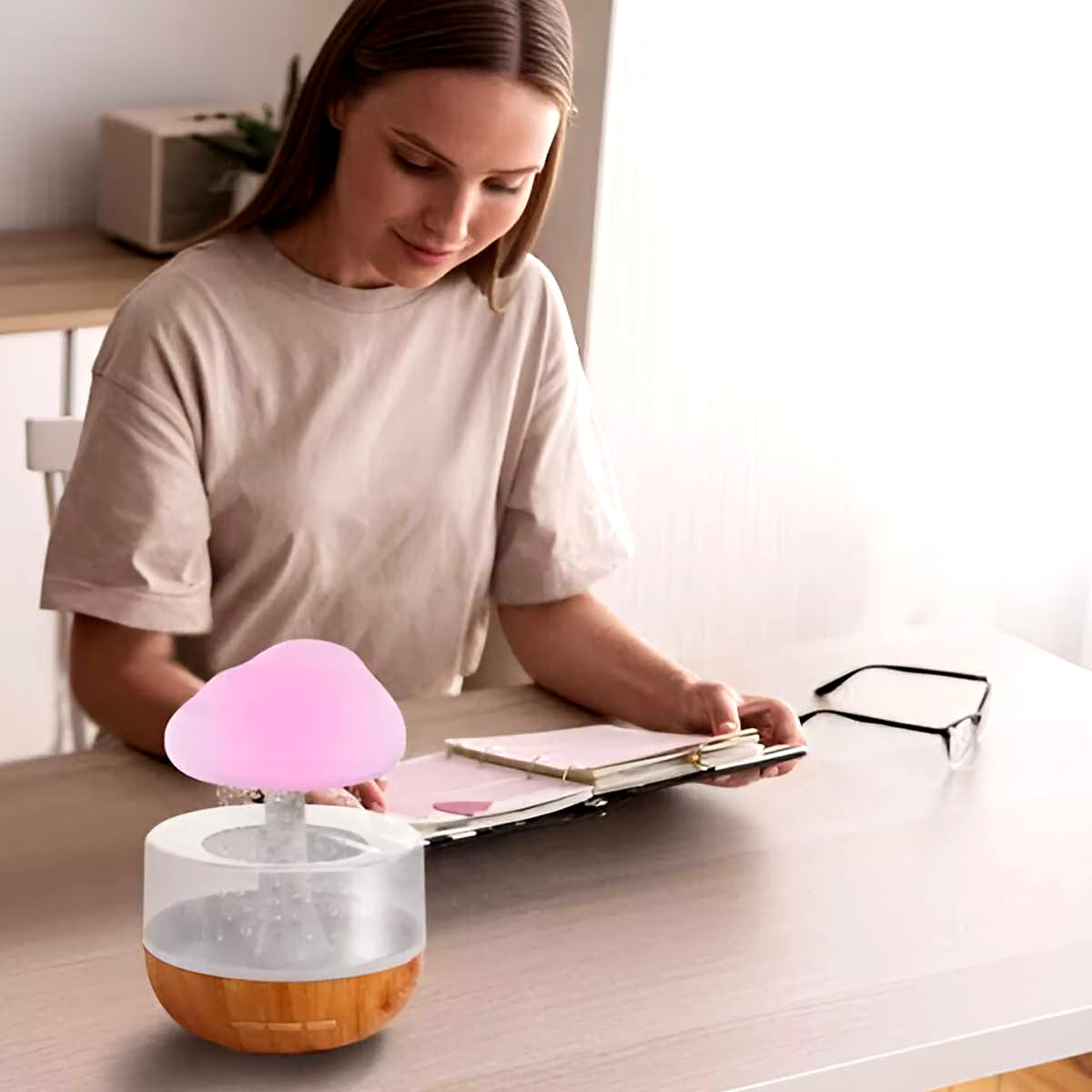 Mini Air Humidifier USB Electric Aroma Diffuser Essential Oil Purifier Aromatherapy Mist Maker Lights for Car Home Bedroom